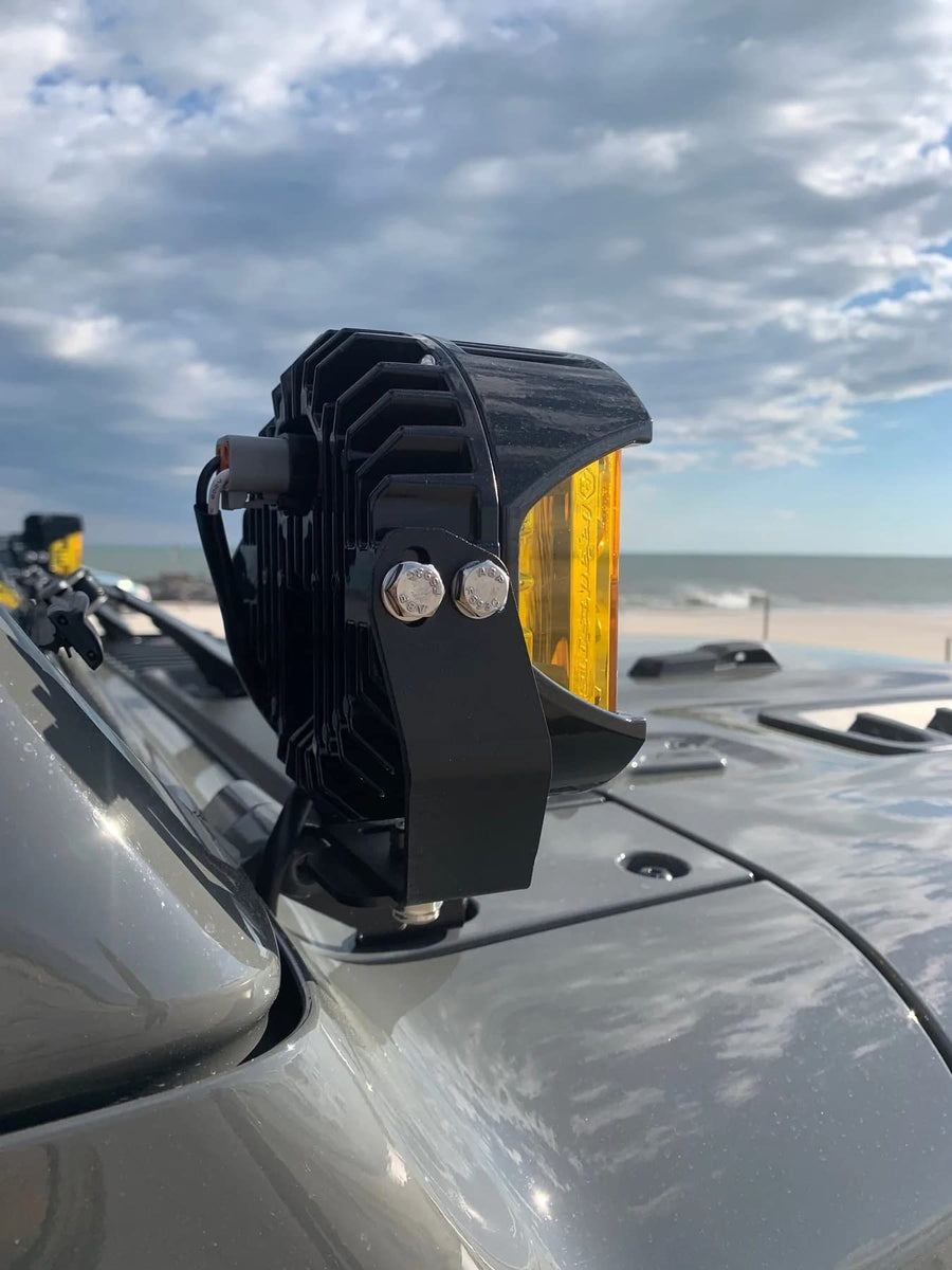 Motobilt Cube Mount A-Pillar RAW Steel Compatible with JL/JT