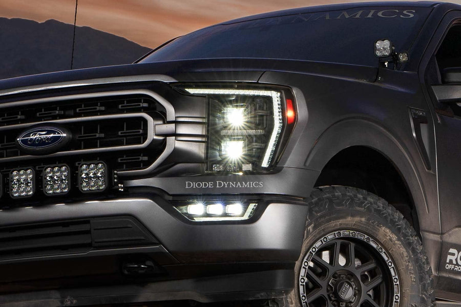 Elite Fog Lamps Diode Dynamics for 2021-2023 Ford F-150, White
