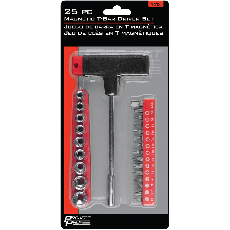 Socket and Bit Set Performance Tool 1413 with Slotted, Phillips, Star, and Square Bits and Sockets