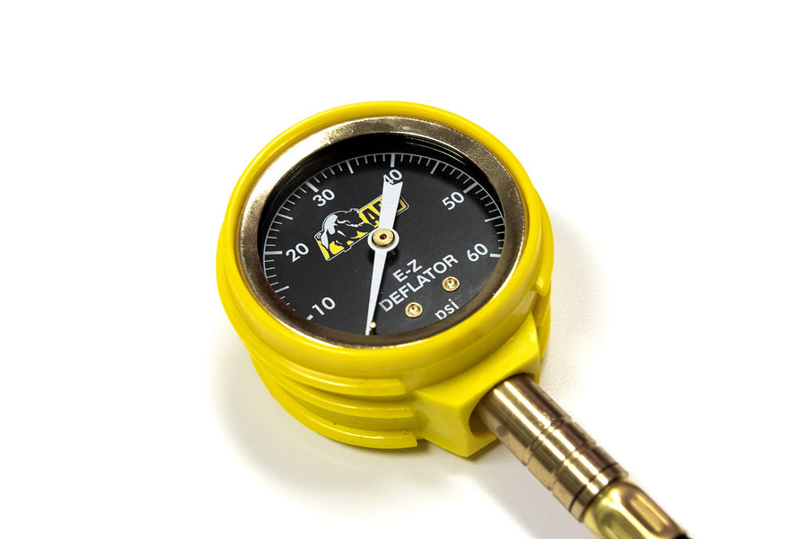 EZ Tire Deflator AEV 0-60 PSI Tire Pressure Gauge Rapid Air Down Offroad Kit with Black Recovery Gear Pouch
