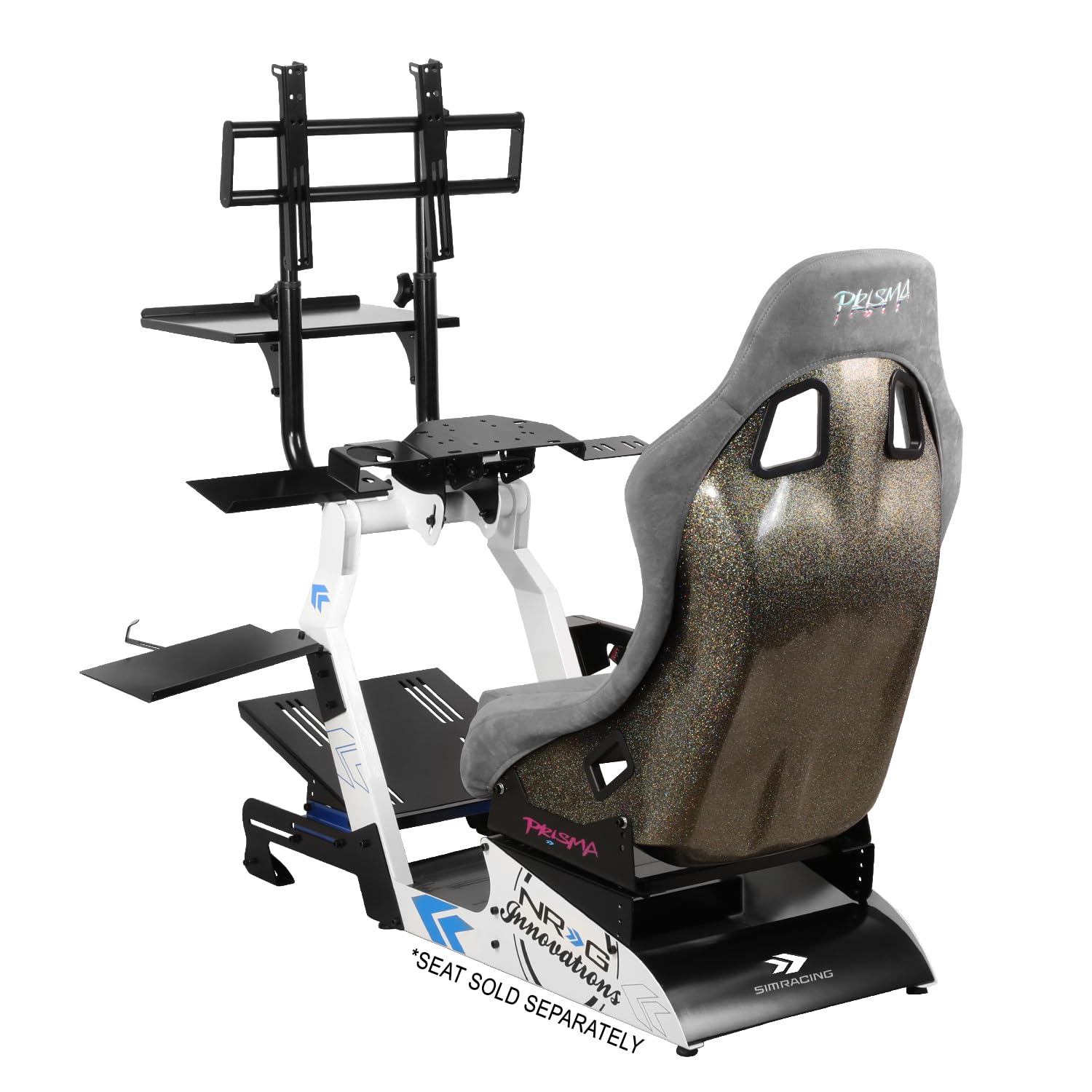 NRG Innovations Universal NRG-FRP-APEX Racing Simulator Stand for Thrustmaster Logitech and Fanatec