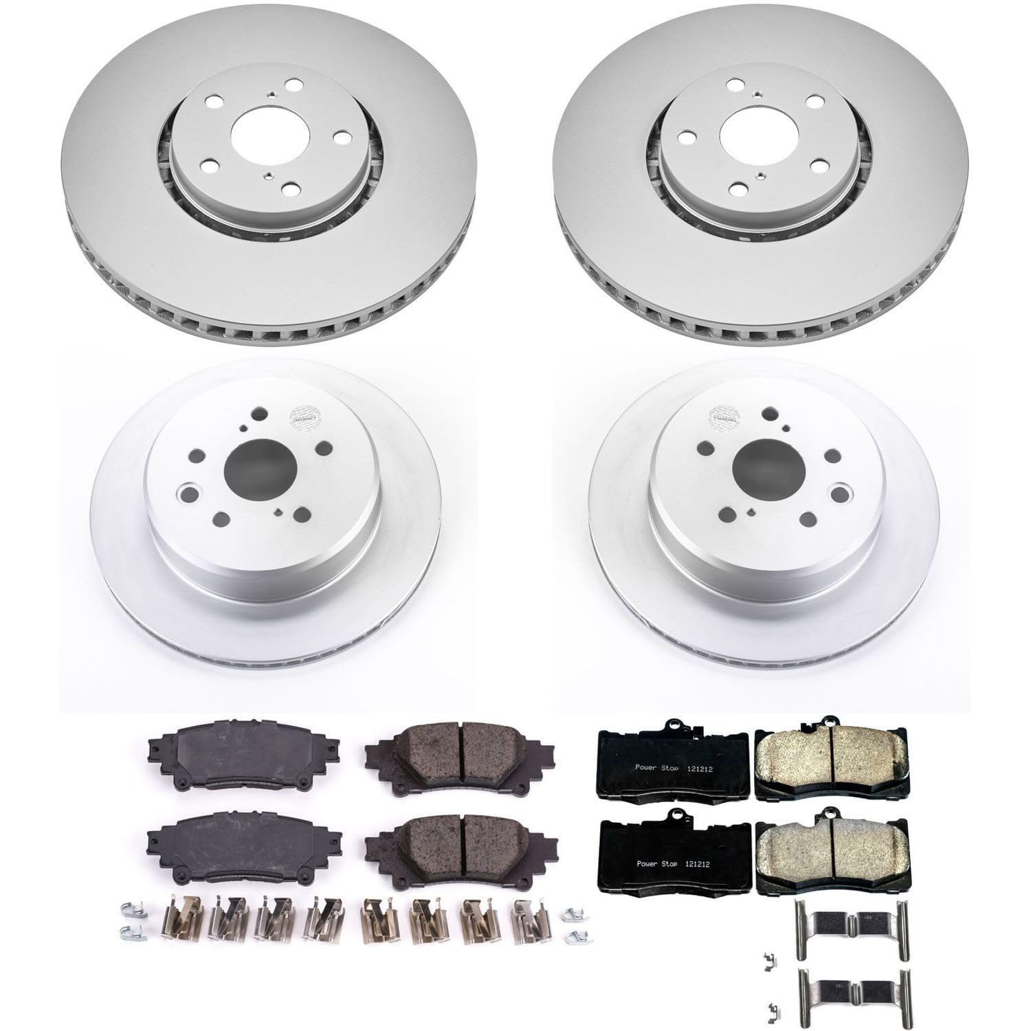 Power Stop Z17 Evolution Geomet® Coated Brake Kit Front & Rear