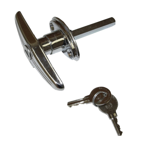 Omix-Ada 11901.02 | Omix | Liftgate Handle, T-Shape | OE Reference: 8133802 | Fits 1976-1986 Jeep CJ, Chrome