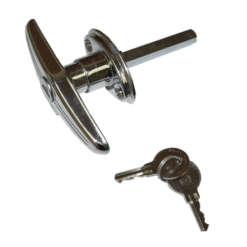 Omix-Ada 11901.02 | Omix | Liftgate Handle, T-Shape | OE Reference: 8133802 | Fits 1976-1986 Jeep CJ, Chrome