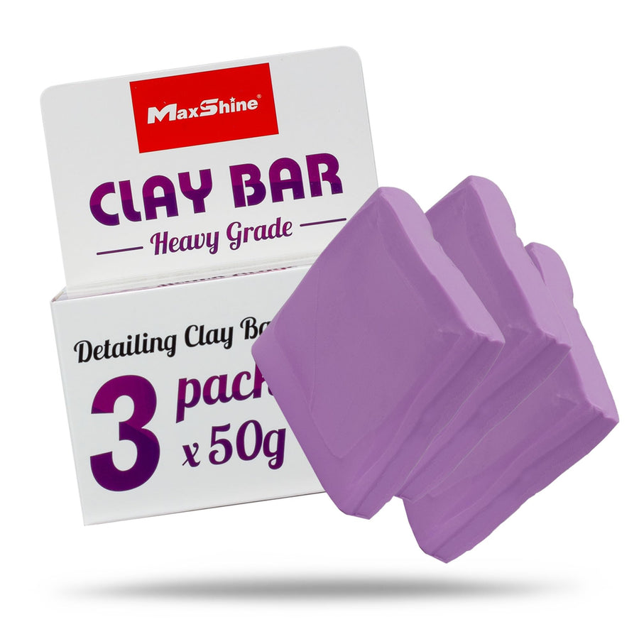 Maxshine 3-Pack Universal Magic Clay Bar (50g Each) – Heavy Grade Clay for Car Detailing – Removes Surface Contaminants from Paint, Glass, Plastic & Metal Surfaces