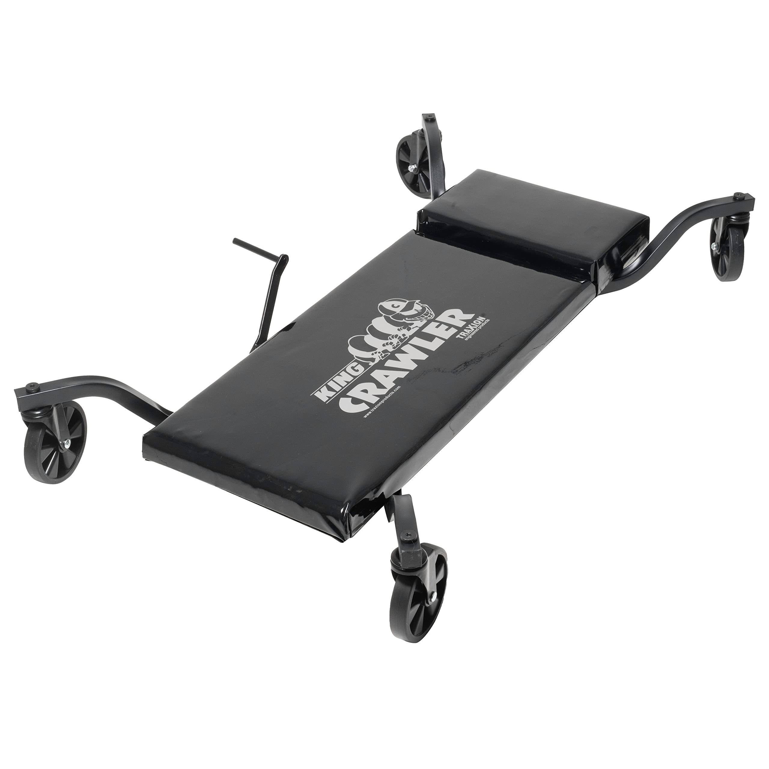 King Crawler Traxion 1-220 Rolling Automotive Mechanic Creeper W/Lever-Lock Braking System Black