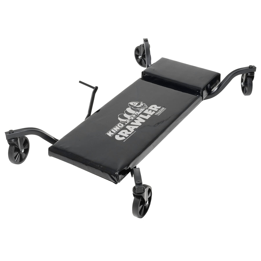 King Crawler Traxion 1-220 Rolling Automotive Mechanic Creeper W/Lever-Lock Braking System Black