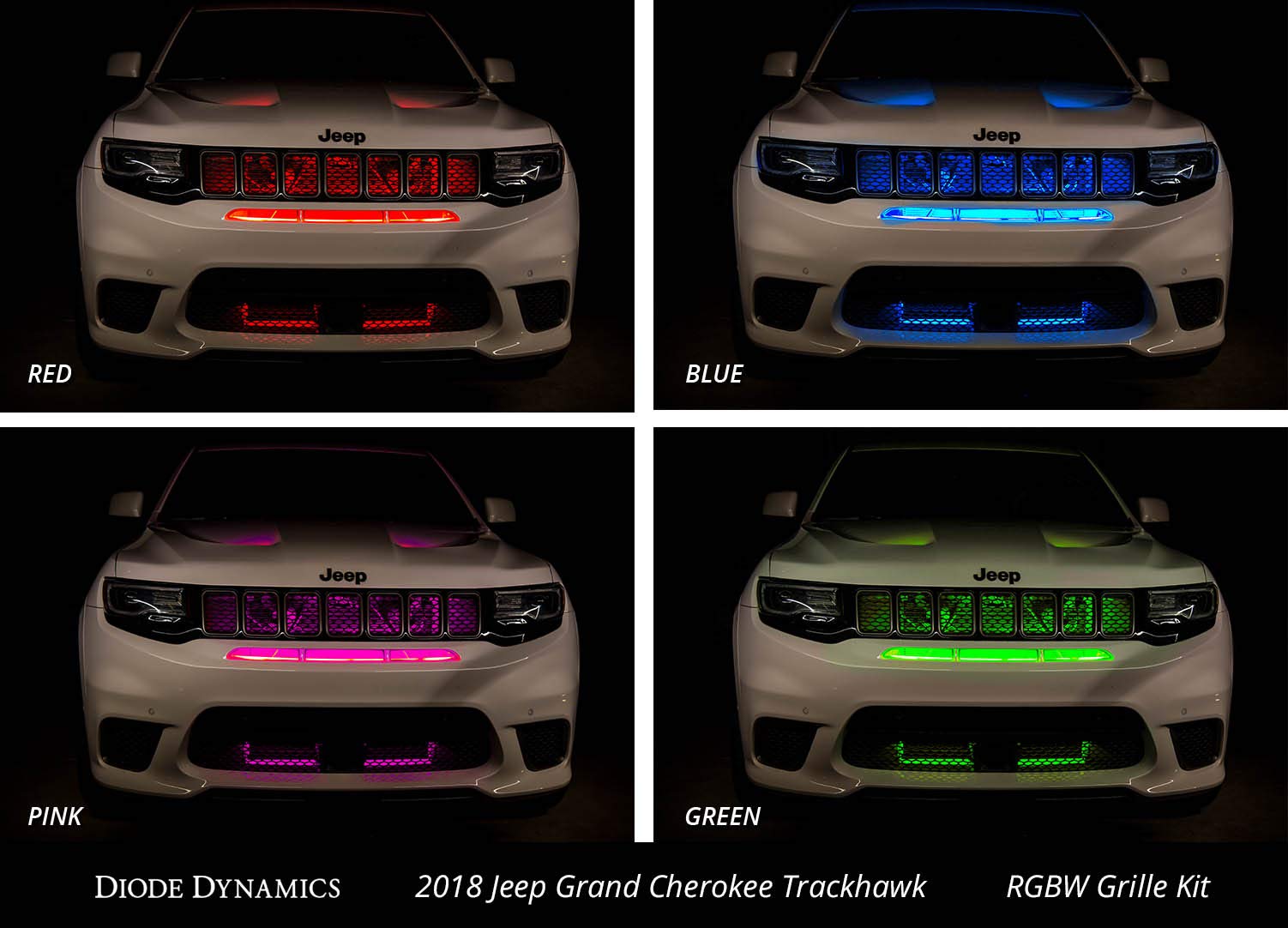 Diode Dynamics RGBW Grille Strip Kit DD0441, 2pc, Multicolor