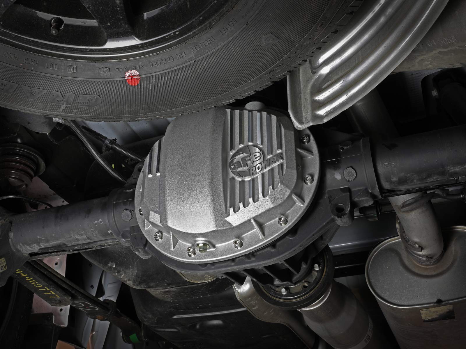 aFe POWER Rear Differential Cover Street Series Raw w/Machined Fins - #46-71140A - GM Gas Trucks/SUV's 19-24 (GMCH 9.5)