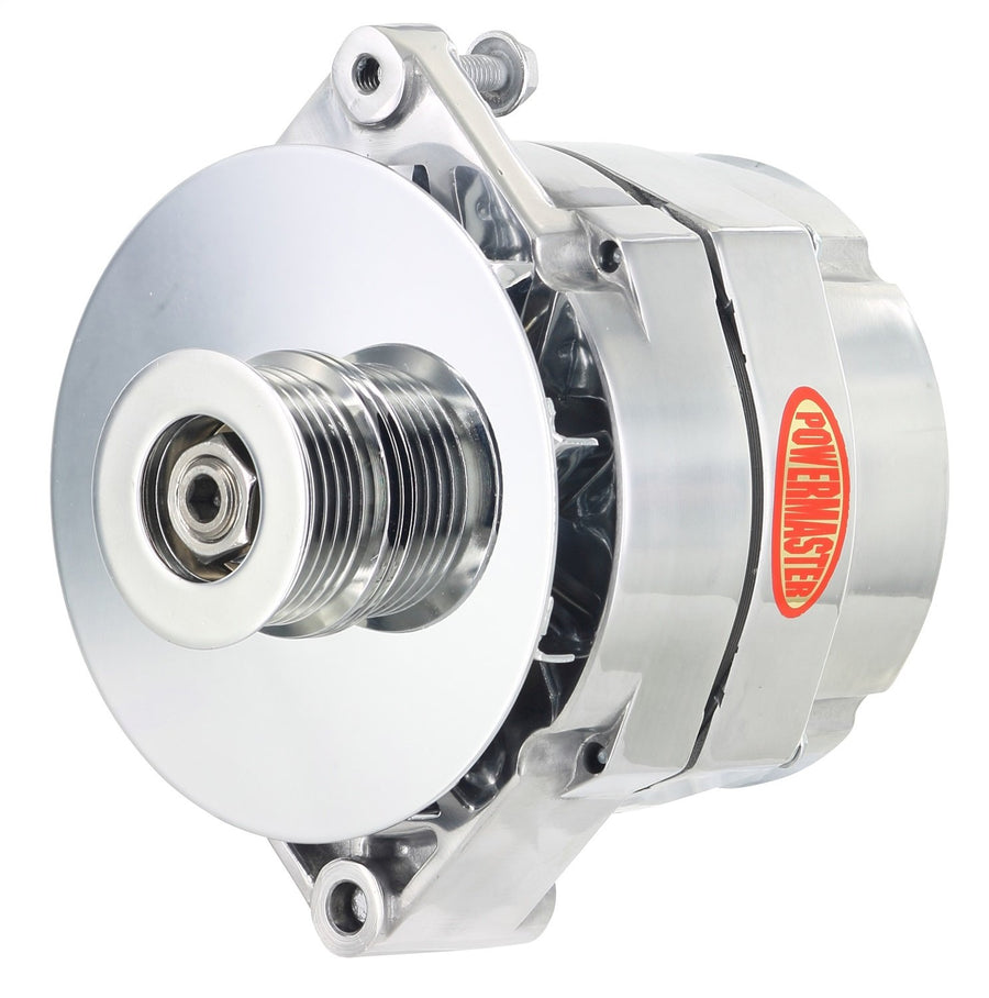 Alt GM Powermaster 12SI Polish 150A 6 grv Pulley & Baffle 1 or 3 Wire