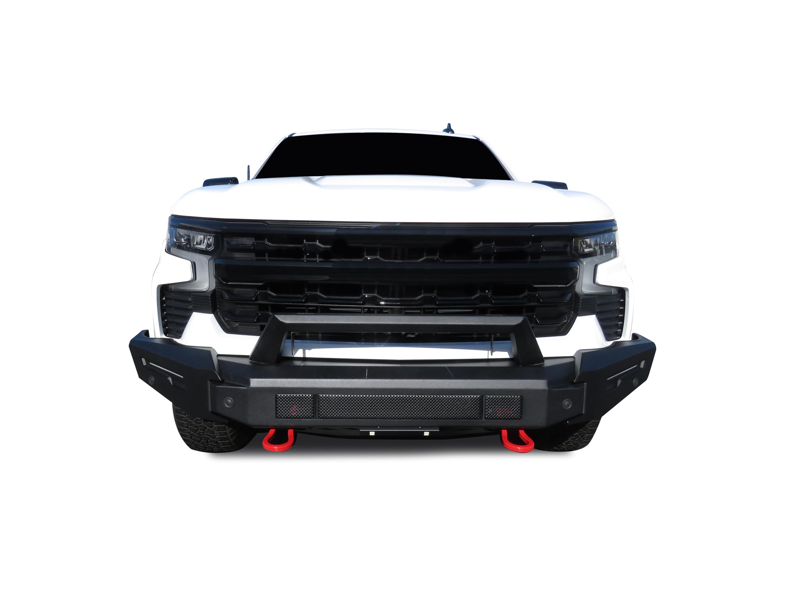 Heavy Duty Black Horse Armour II Modular Front Bumper Matte Black Compatible with 2022-2024 Chevrolet Silverado 1500-AFB-SI23