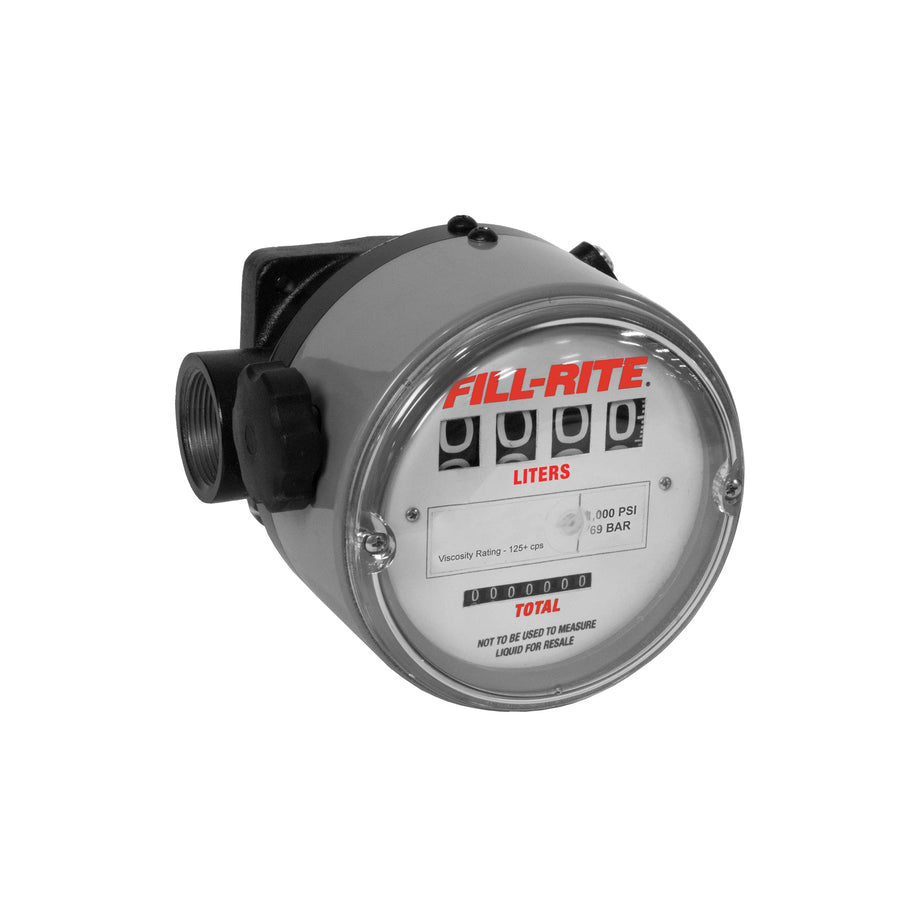 Fill-Rite High Flow/High Pressure TN740AN1CBA1LAI Rugged Application Meters, 1000 PSI, 1" BSPP, 1.5 to 40 LPM