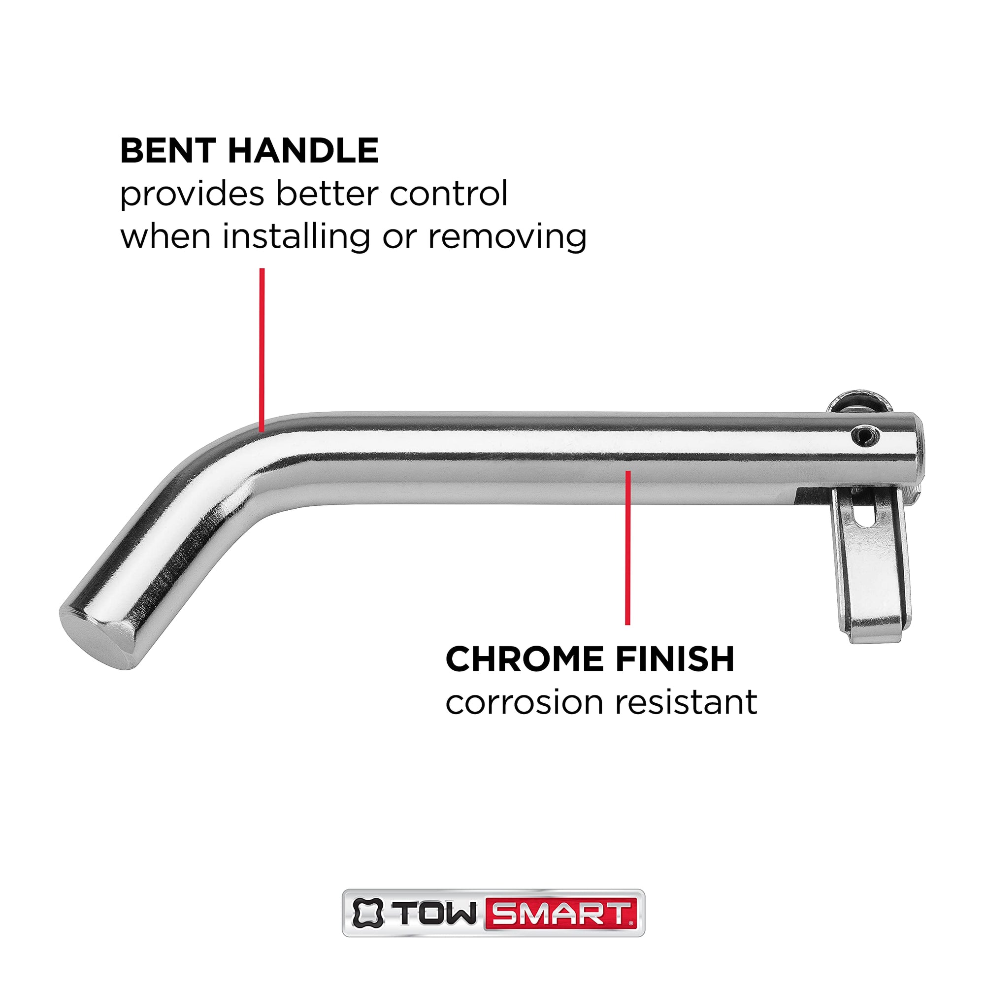 5/8 in. Steel TOWSMART Anti-Theft Receiver Hitch Pin, Fits 2 in. receivers