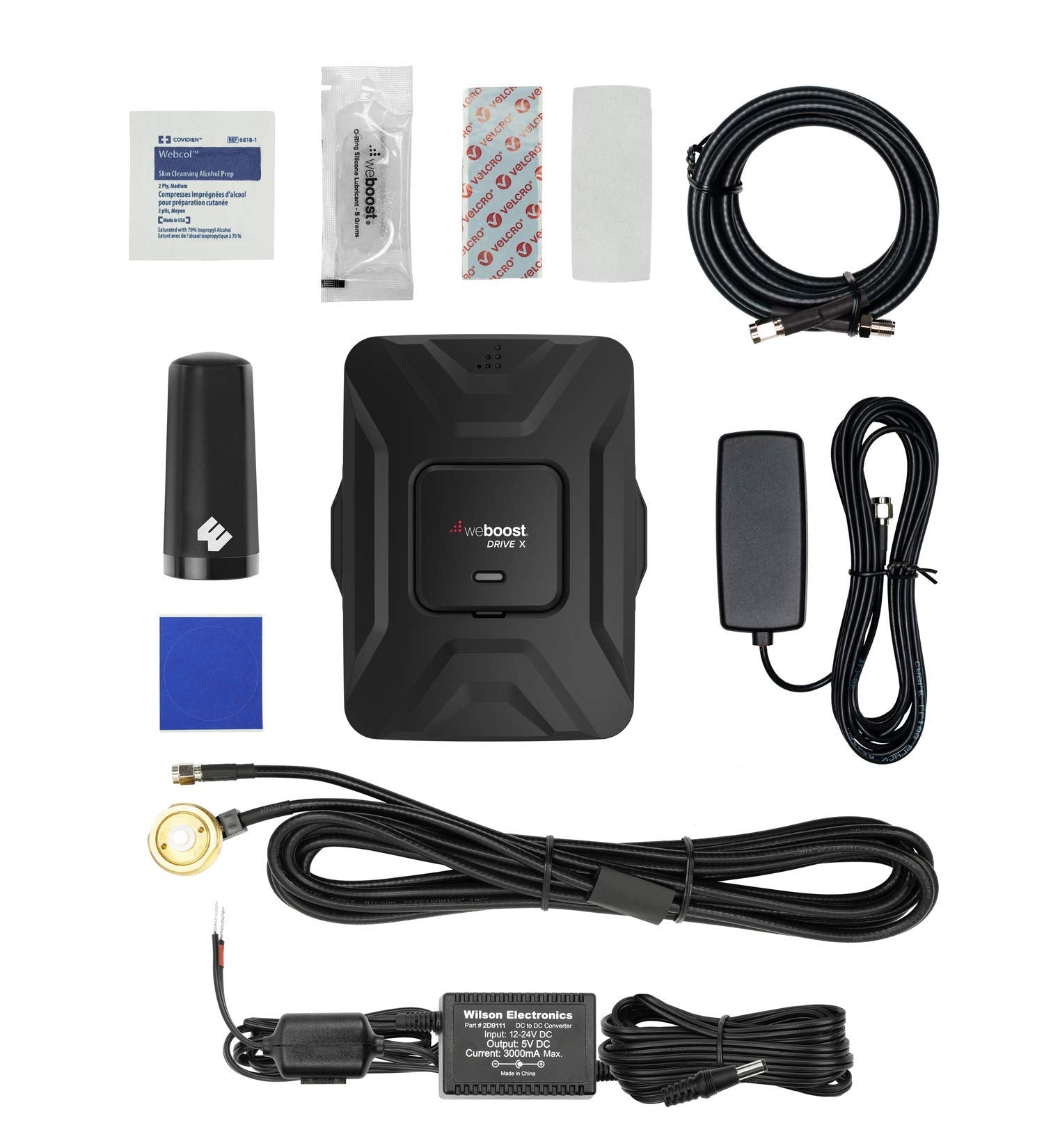 Drive X Fleet weBoost (473021) Cell Phone Signal Booster for Any Fleet Vehicles | Verizon, AT&T, T-Mobile, Sprint | Requires Professional Installation