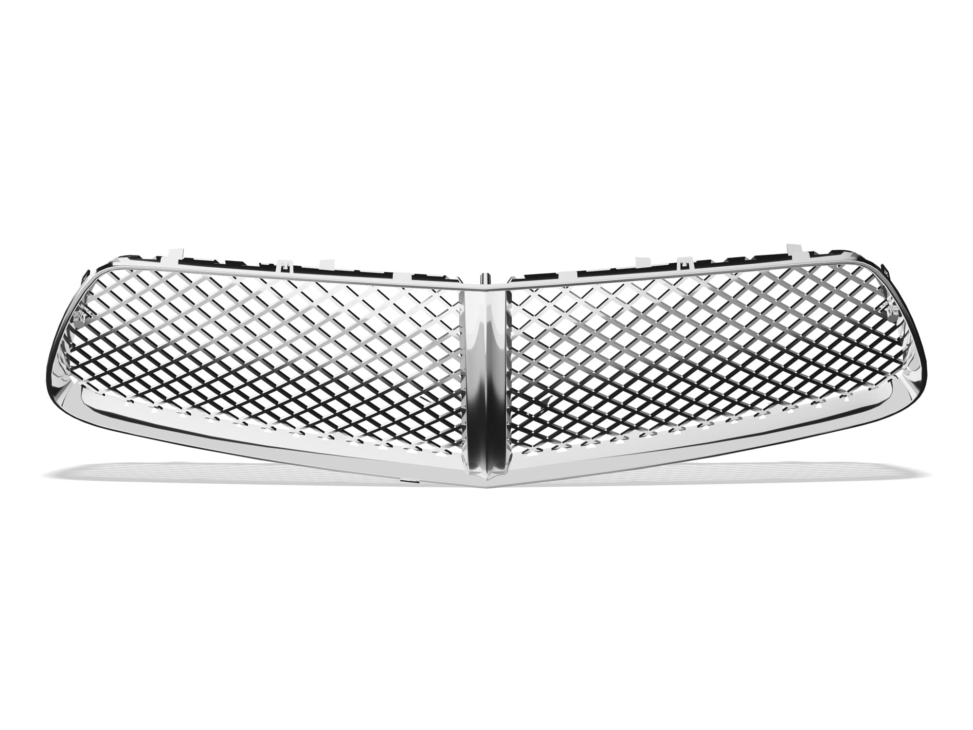 7147683 Armordillo USA Mesh Grille Fits 2011-2012 Dodge Charger-Chrome (Excl. SRT8)
