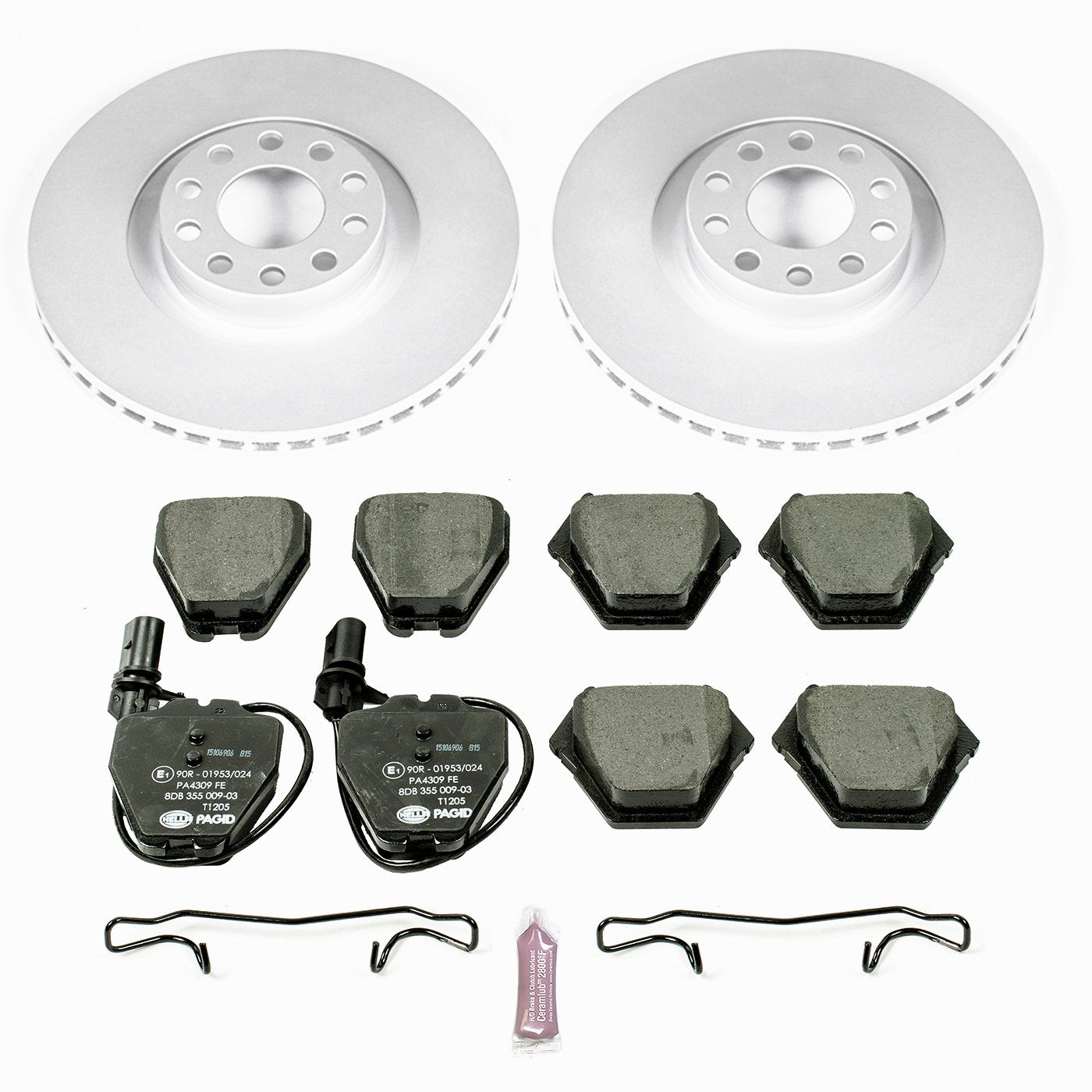 Euro-Stop Power Stop ESK948 Brake Kit Front For Audi A6 Quattro 2000-2004, Audi S6 2002-2003 [Model Specific]