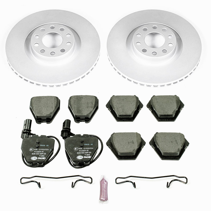 Euro-Stop Power Stop ESK948 Brake Kit Front For Audi A6 Quattro 2000-2004, Audi S6 2002-2003 [Model Specific]