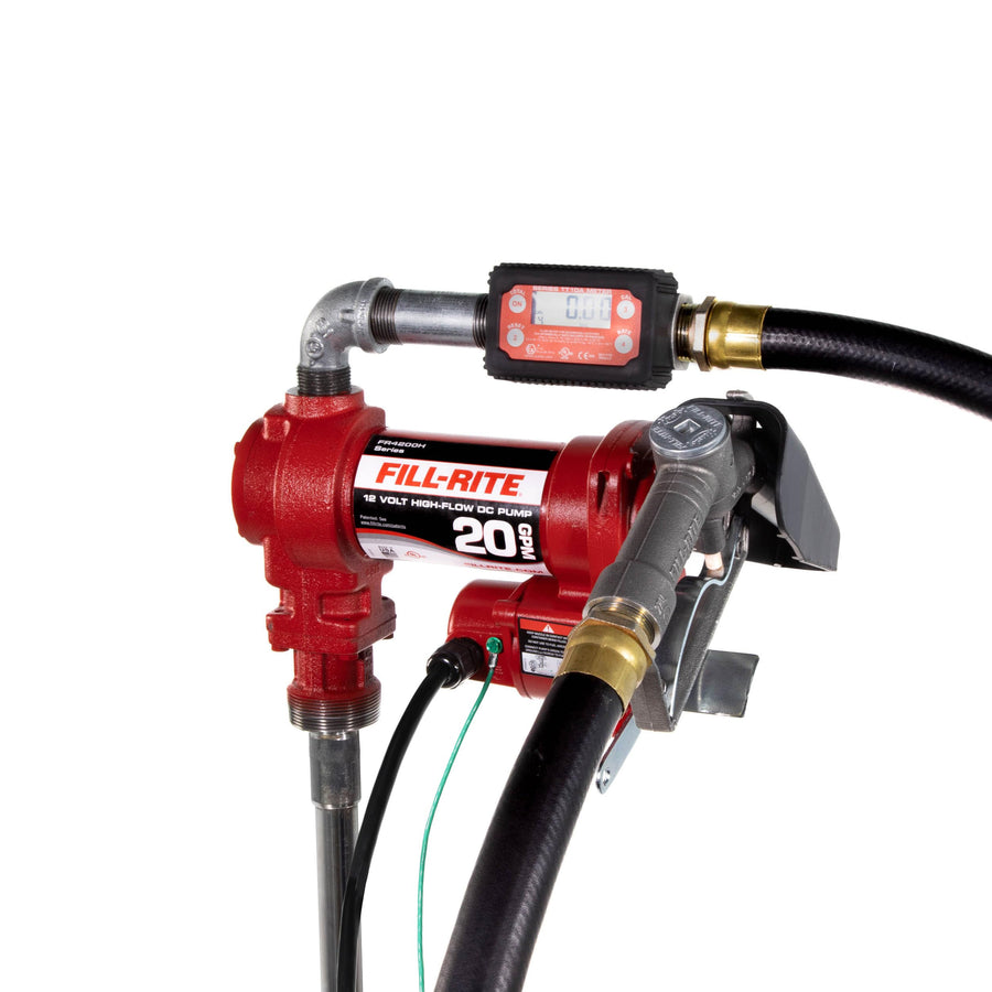 Fill-Rite 12V FR4219H Fuel Transfer Pump with Standard Digital Meter Package | Gasoline, Diesel, Kerosene, Ethanol & Methanol Blends & Biodiesel
