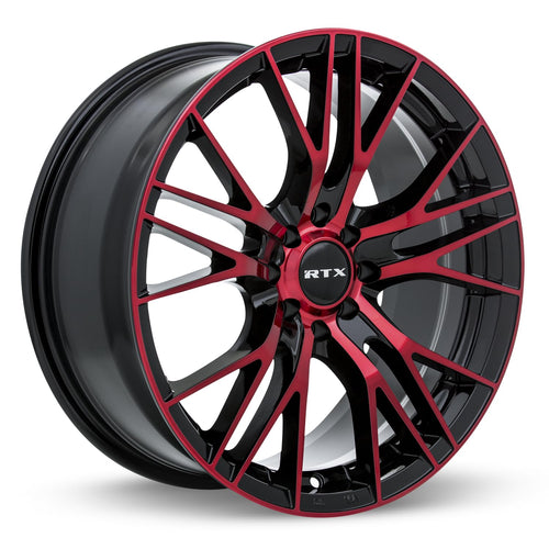 16x7 Rtx Vertex 5x114.3 Machined Red Wheels