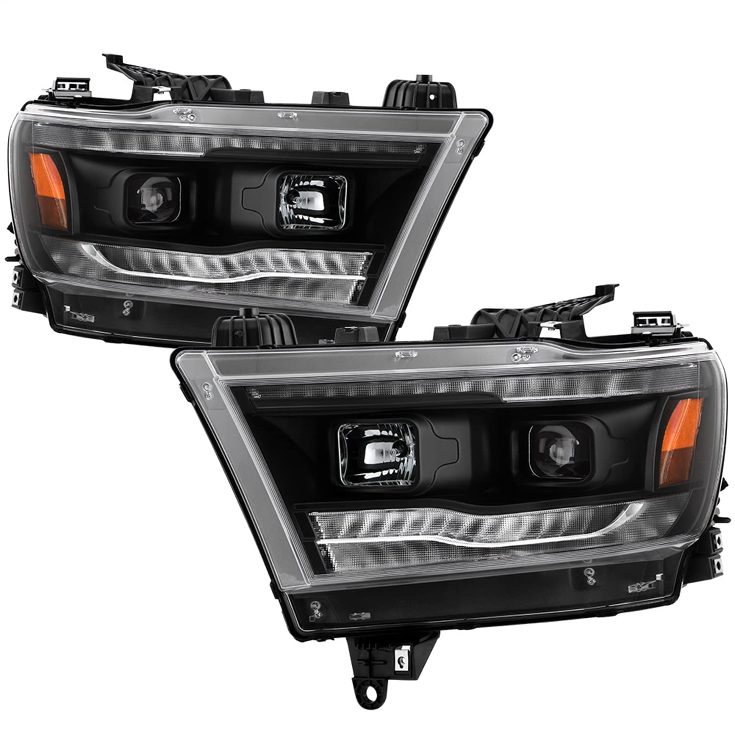 Projector Headlight Spyder - (PRO-YD-DR19HALSI-SEQ-BK)