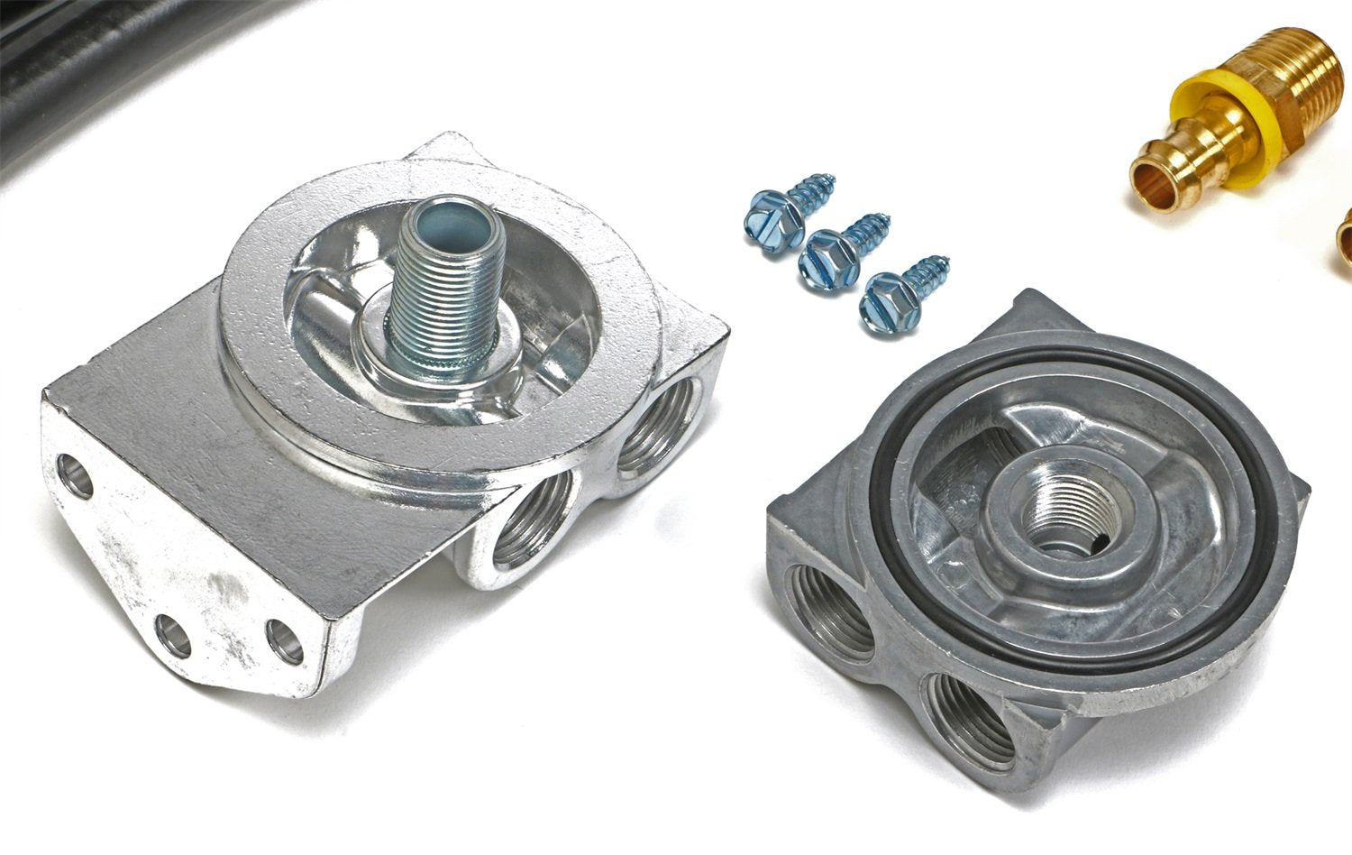 OIL FILTER RELOCATION KIT TRANS-DAPT PERFORMANCE 90 DEGREE/HORIZONTAL (1850)