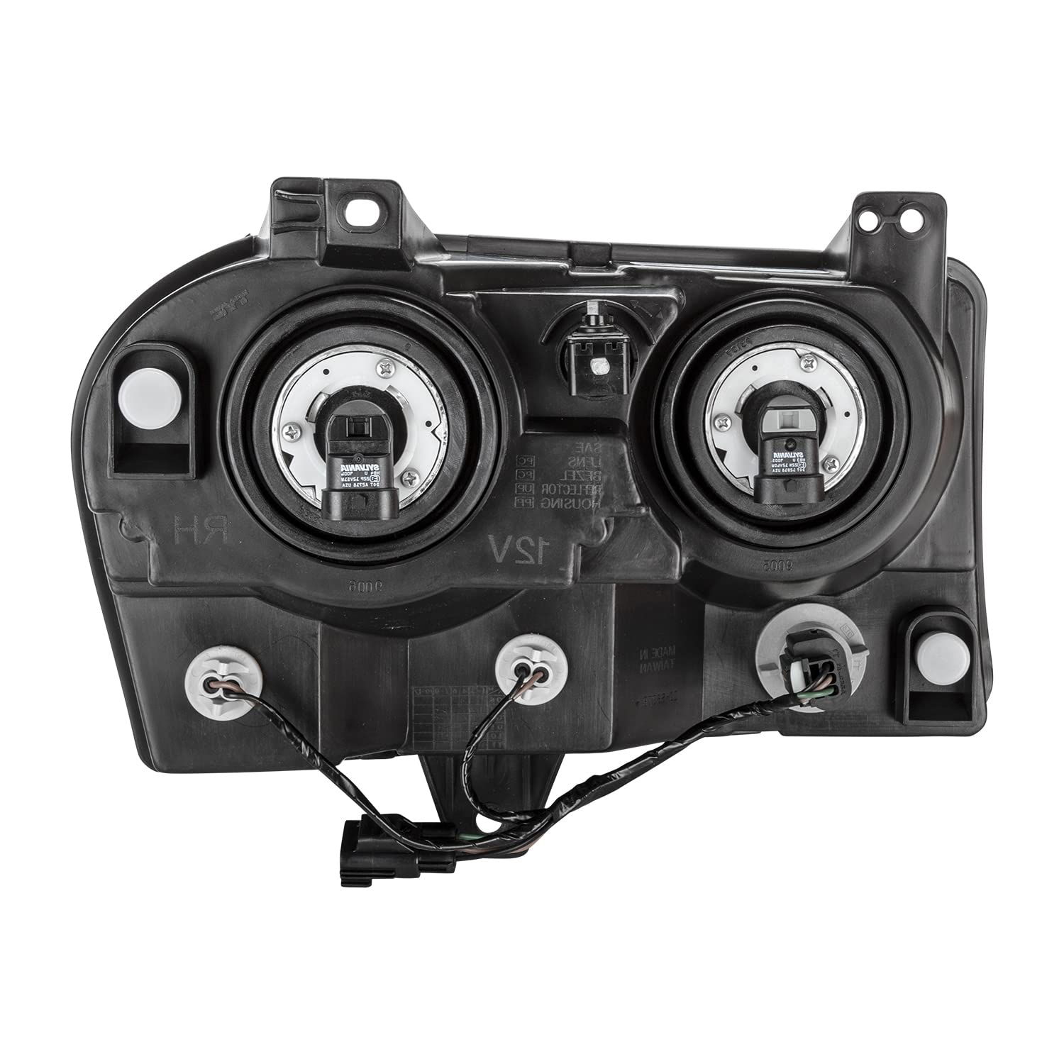 Left TYC Headlight Assembly Compatible with 2005-2007 Chrysler 300