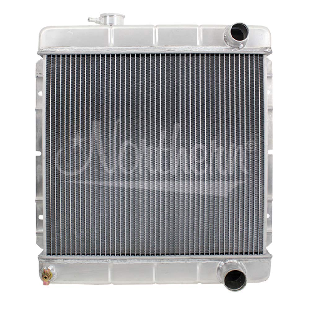 Northern Radiator Passenger Side Inlet 20-1/4 x 18-1/2 x 3-1/8 in, Passenger Side Outlet, Aluminum, Ford Mustang 1964-66, Each