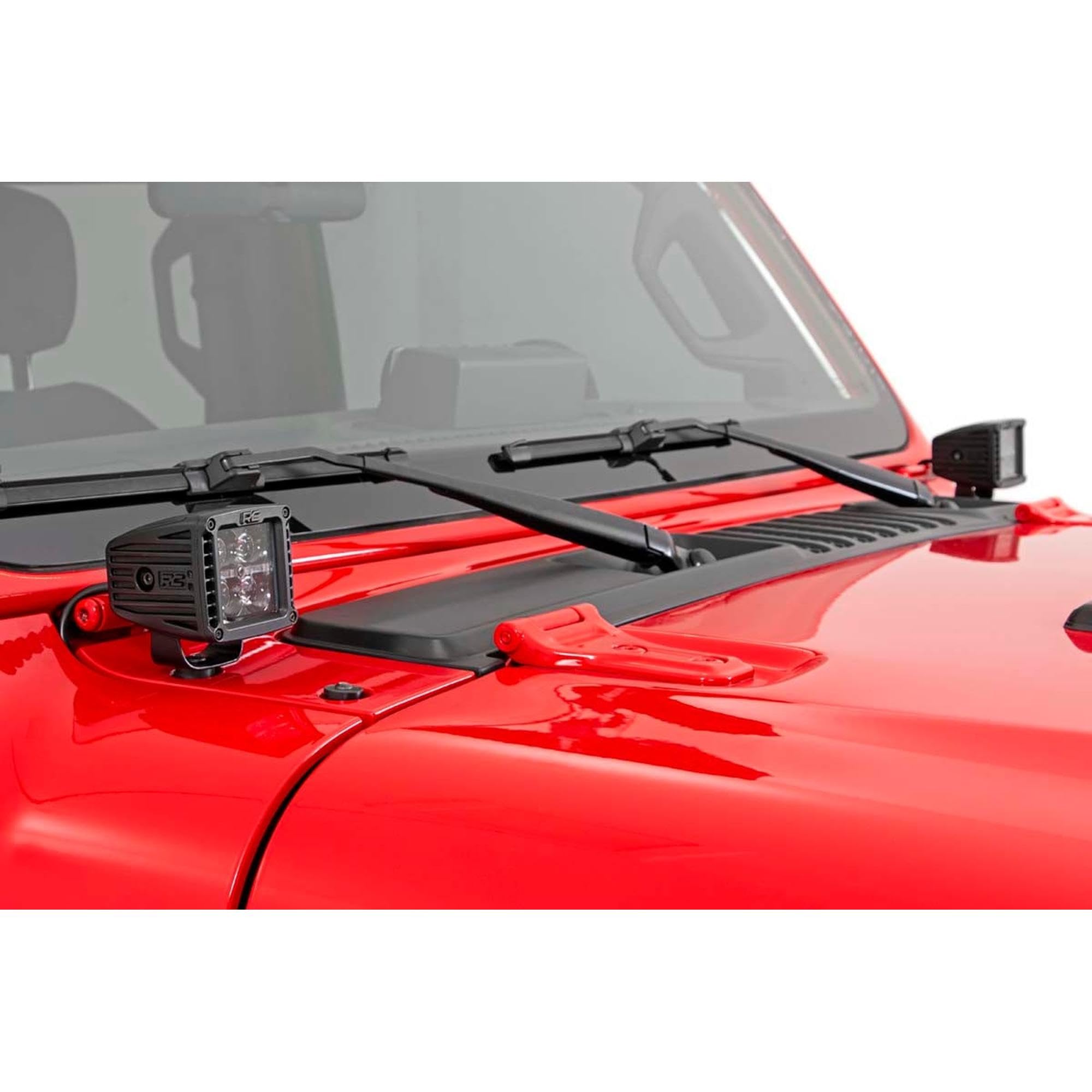 2" Rough Country Spectrum Series LED Hood Cowl Kit for 18-24 Jeep JL/JT - 80062