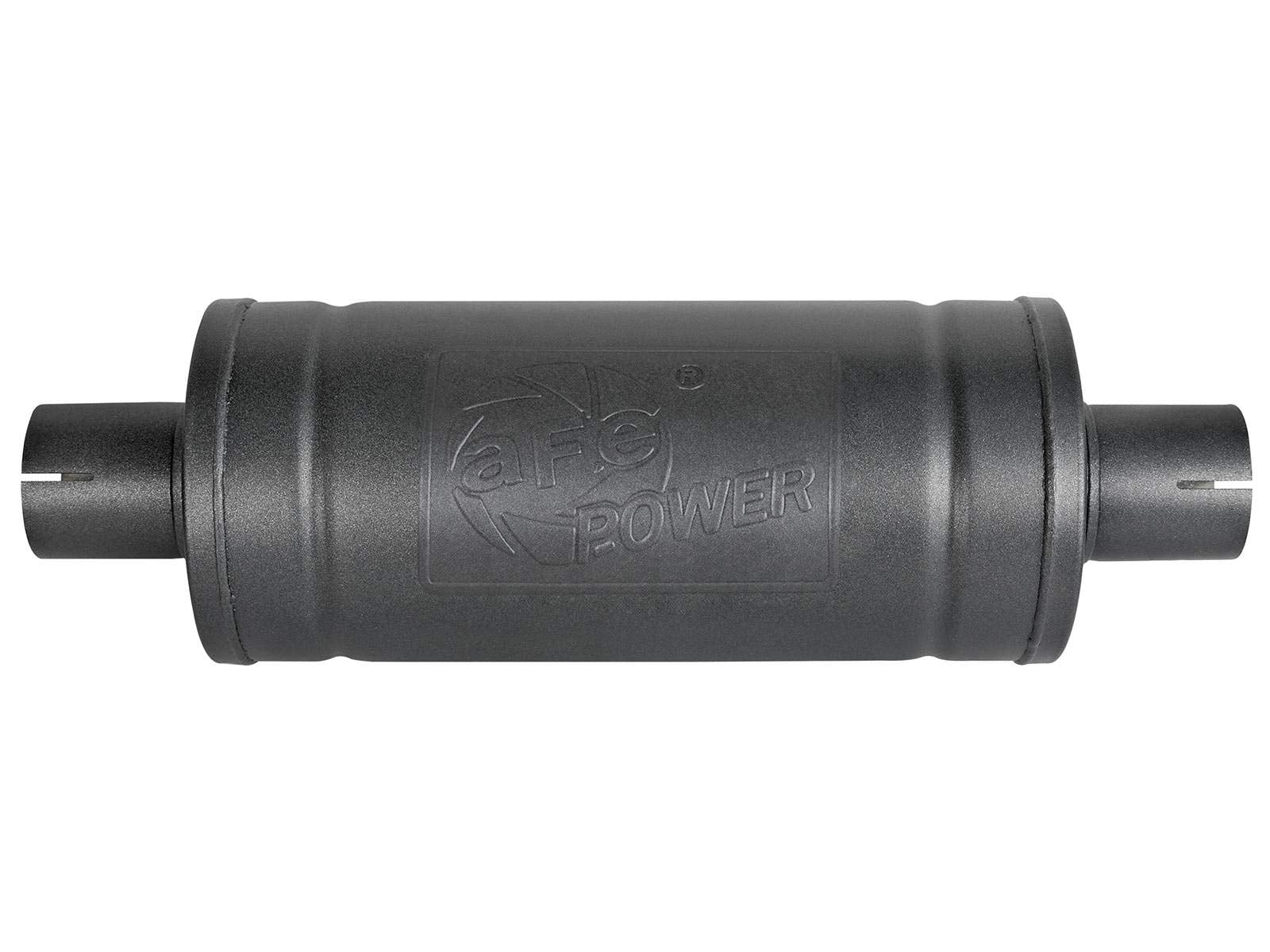 MACH Force-Xp aFe Power 49M00007-B 409 Stainless Steel Muffler w/High-Temp Metallic Black finish