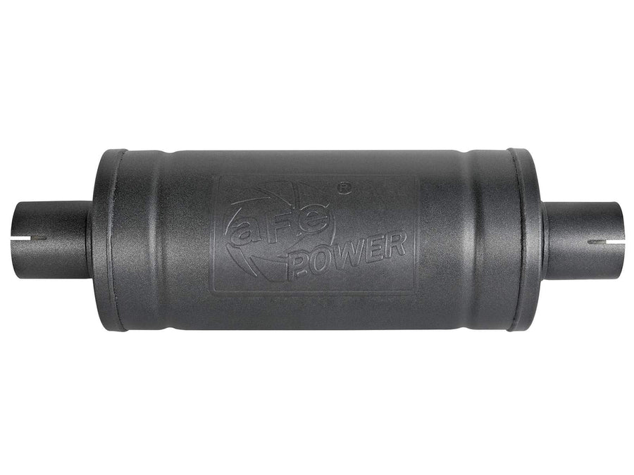 MACH Force-Xp aFe Power 49M00007-B 409 Stainless Steel Muffler w/High-Temp Metallic Black finish