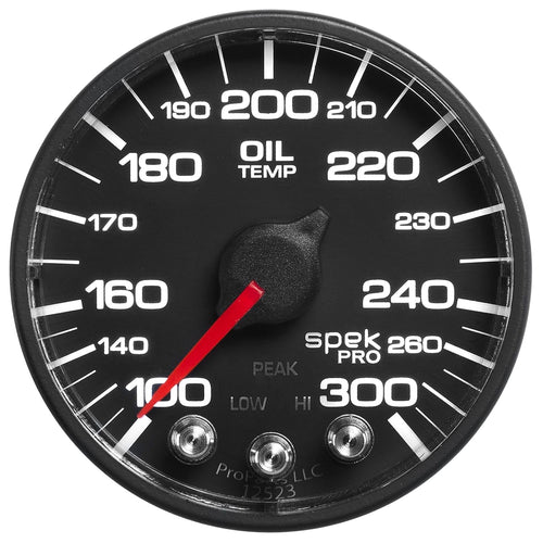 Gauge AUTO METER P52232 Oil Temp (Spek-Pro - Nascar 2-1/16" Oil Temp, 100-300`F, Bcb, ECU, Spek)