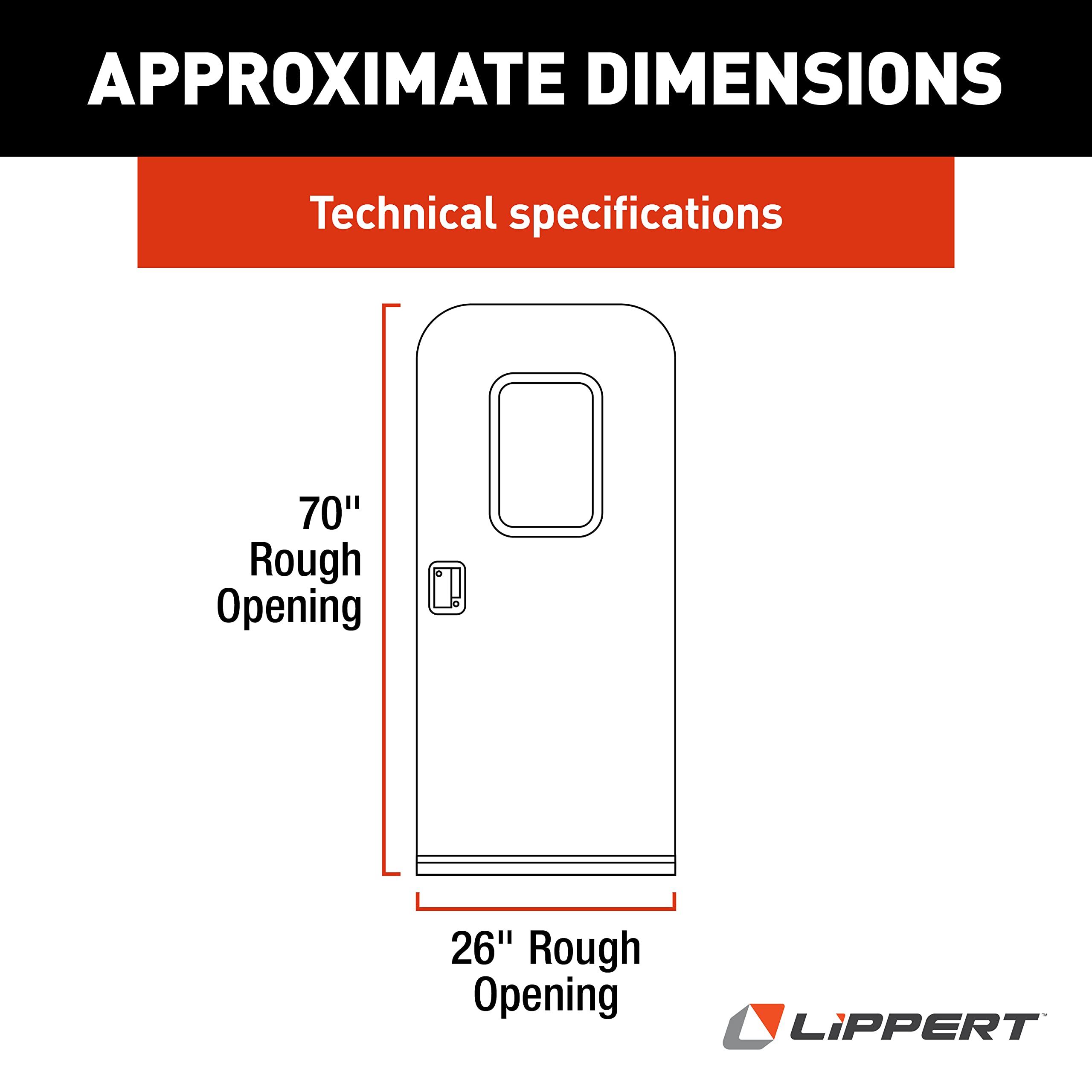 RV Radius Entry Door with Right Hinge and Screen Door