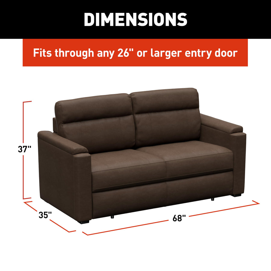 Thomas Payne Heritage Series Signature 68" Satula RV Rest Easy Sleeper Sofa with Easy-to-Use Fold-Out Mechanism, 81" Bed Depth - 2024044351