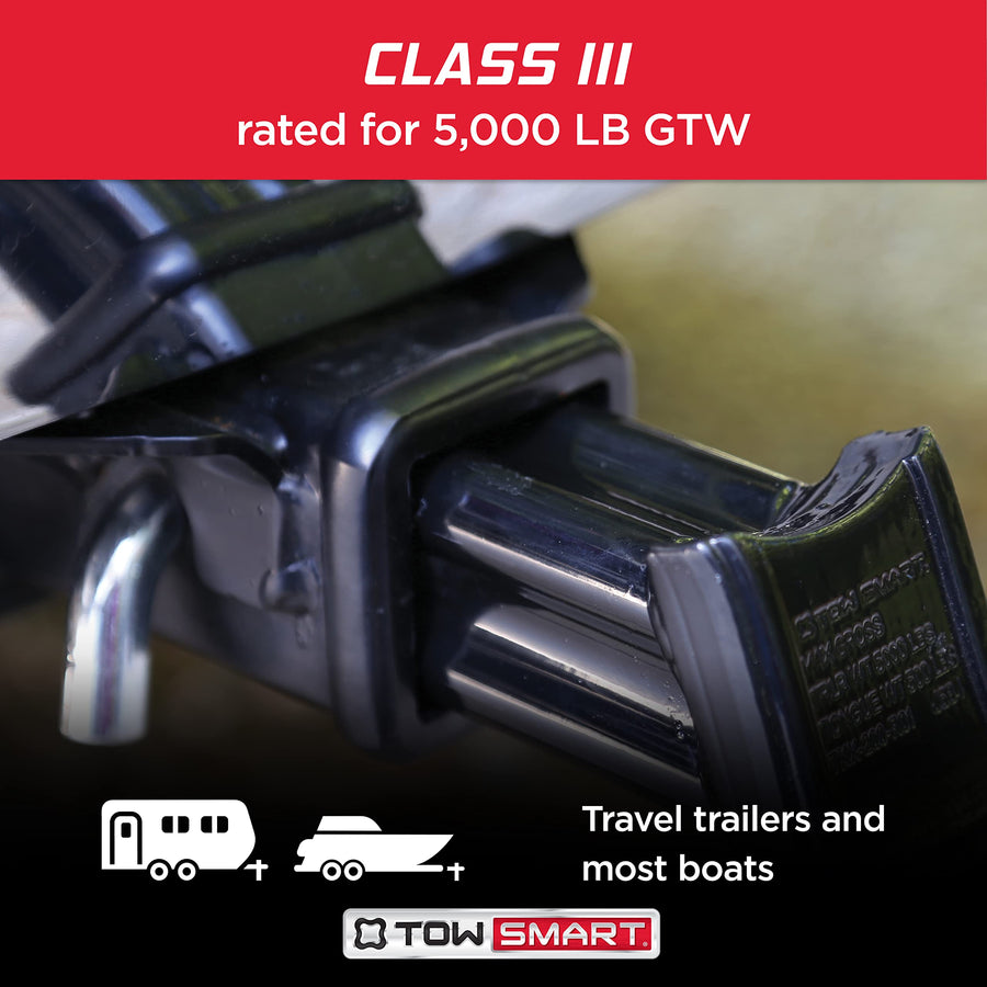 Class III TOWSMART, 5,000 lb., 3-1/4 in. Drop x 2 in. Rise x 1 in. Shank, X-Mount Trailer Hitch Ball Mount