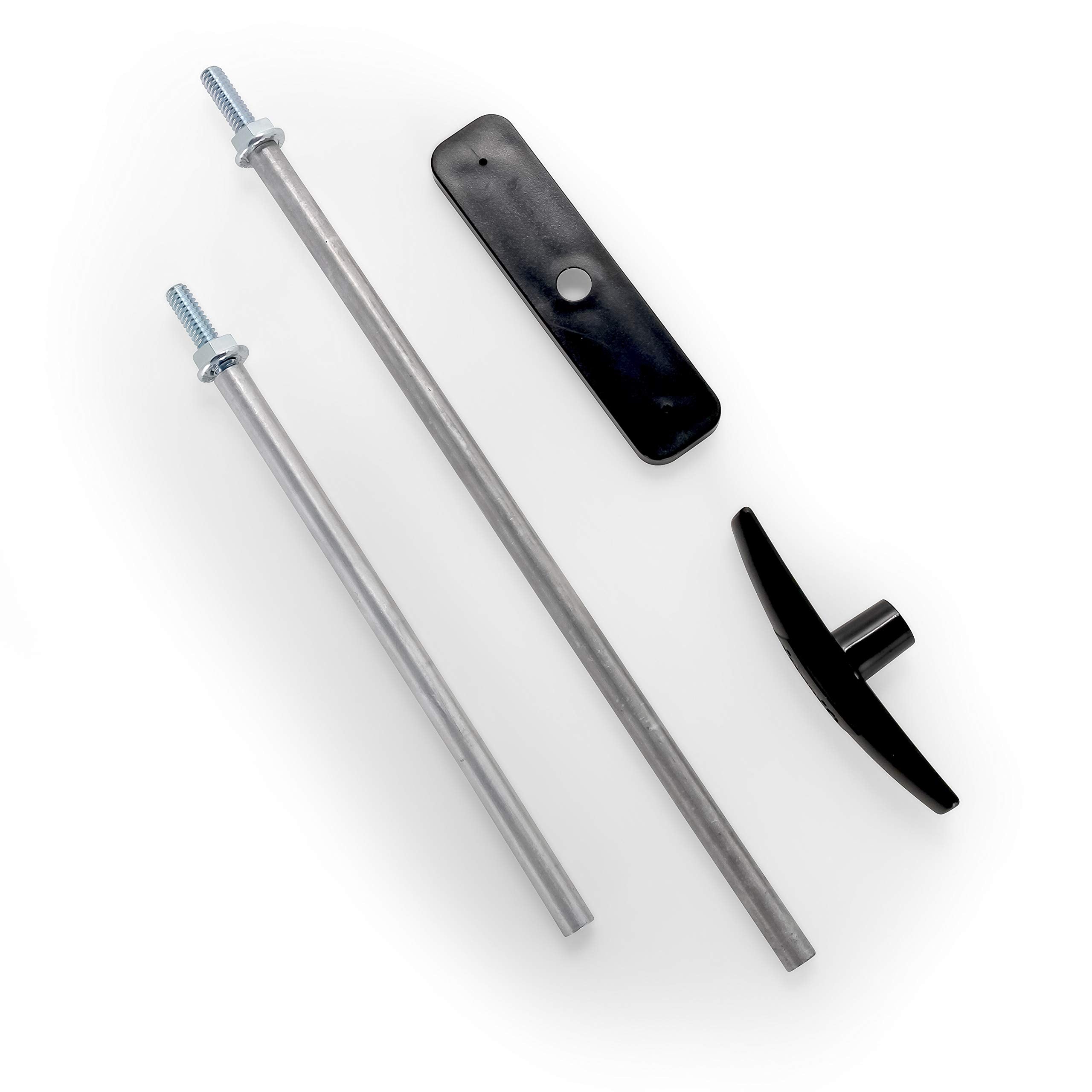 Camco Sewer Waste Valve Extension Rod RV - Each Extension Adjusts 2" w/Threaded Stud - Compatible w/Camco Waste Valves & Other Standard Waste Gate Valves (39509)