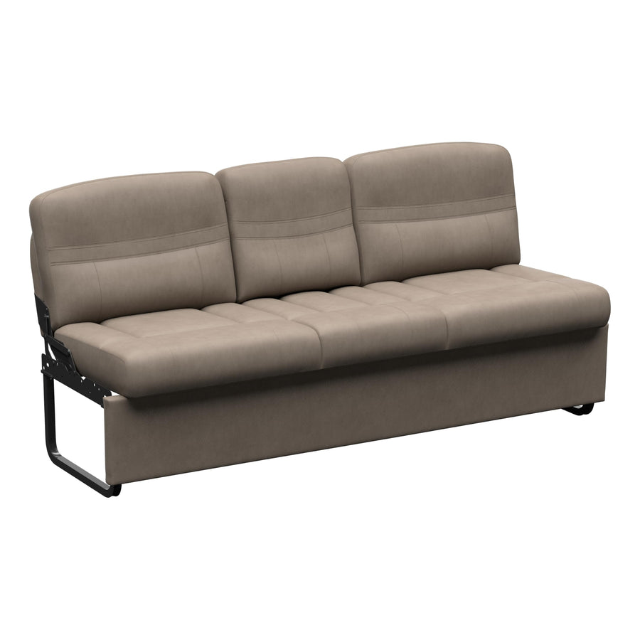 72" Thomas Payne Signature Driftwood RV Jackknife Sleeper Sofa with Matching Kickboard, Easy Transition, High-Density Foam Cushioning, Fold-Down Center, Dual Cupholders - 2024044413