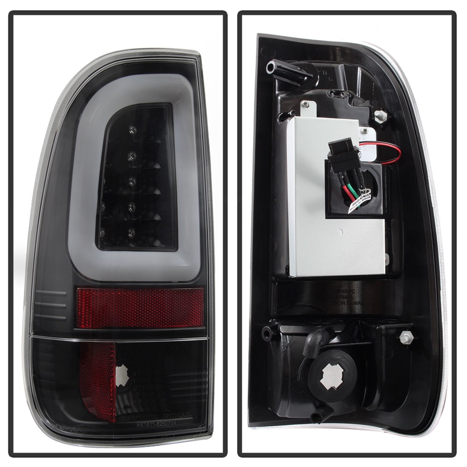 Ford Super Duty Spyder 5084712 F-250/ F-350/ F-450 08-16 Version 3 Light Bar LED Tail Lights - Black