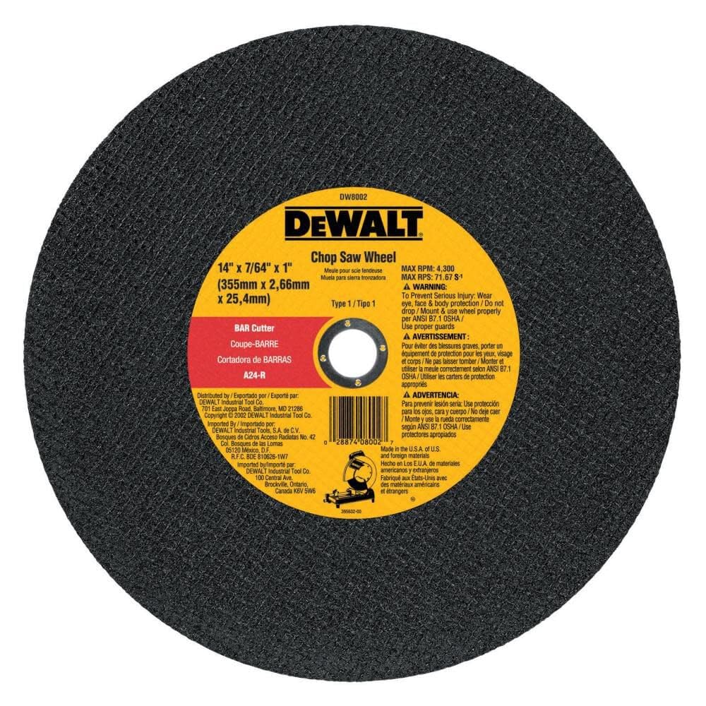 Chop Saw DEWALT DW8002 Wheel