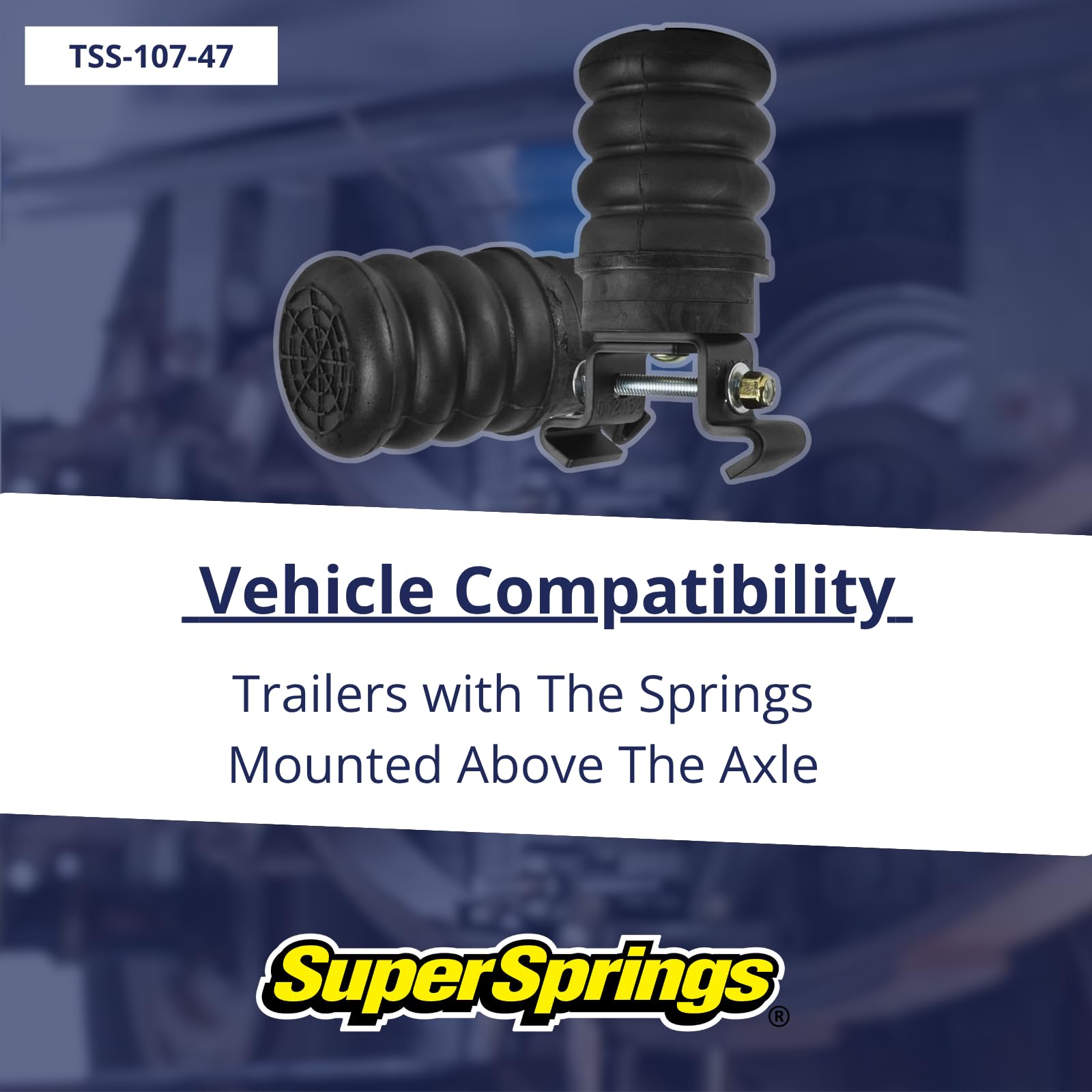 SuperSprings Pair of Left and Right TSS-107-47 Trailer SumoSprings | GAWR of 5,000-8,000 lbs | Reduces G-Force in Trailer by 68% | Removes Sway, Hop and Body Roll