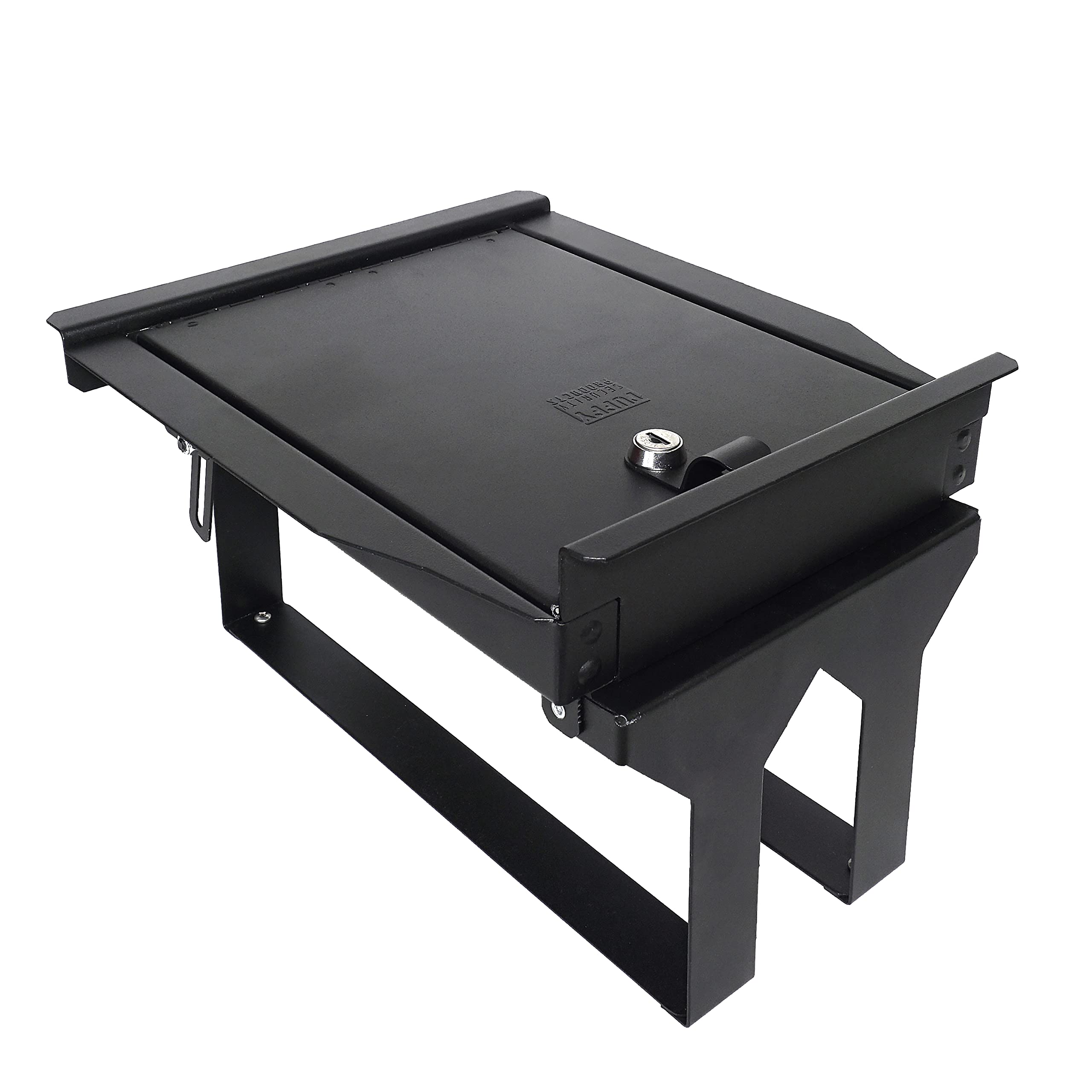 Tuffy Console Locking Insert for Ford F-150 (2021–2023) – Steel Security Safe for OEM Center Console with Anti-Twist Lock and Hidden Storage Compartment
