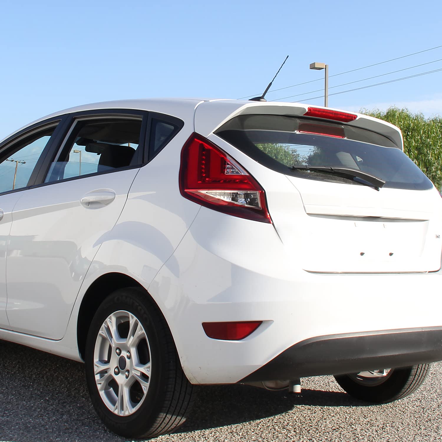 LED Tail Lights SPEC-D TUNING w/LED Tube Compatible with 2011-2013 Ford Fiesta Hatchback, Left + Right Pair Assembly