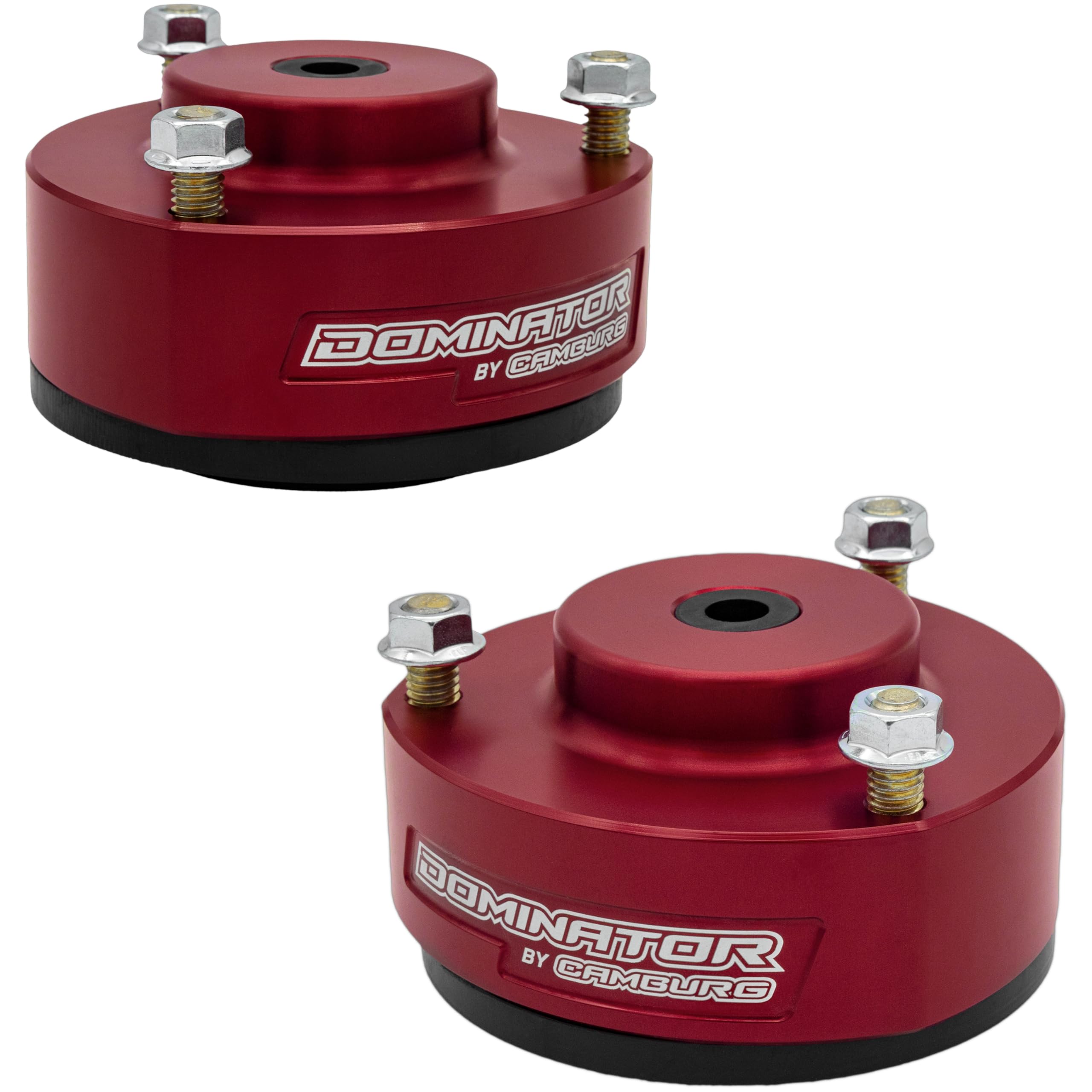 SUSPENSION DOMINATOR: 2" Lift Kit, 6061-T6 Billet Aluminum, Red Anodized, Compatible with 2WD/4WD 2003-2024 Toyota 4Runner, PRE/4WD 2005-2023 Toyota Tacoma (Excludes TRD)