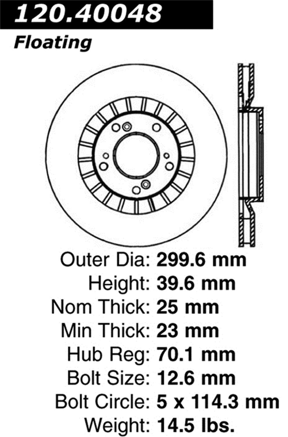 Sport Drilled/Slotted Brake Rotor StopTech 127.40048R (Front Right), 1 Pack