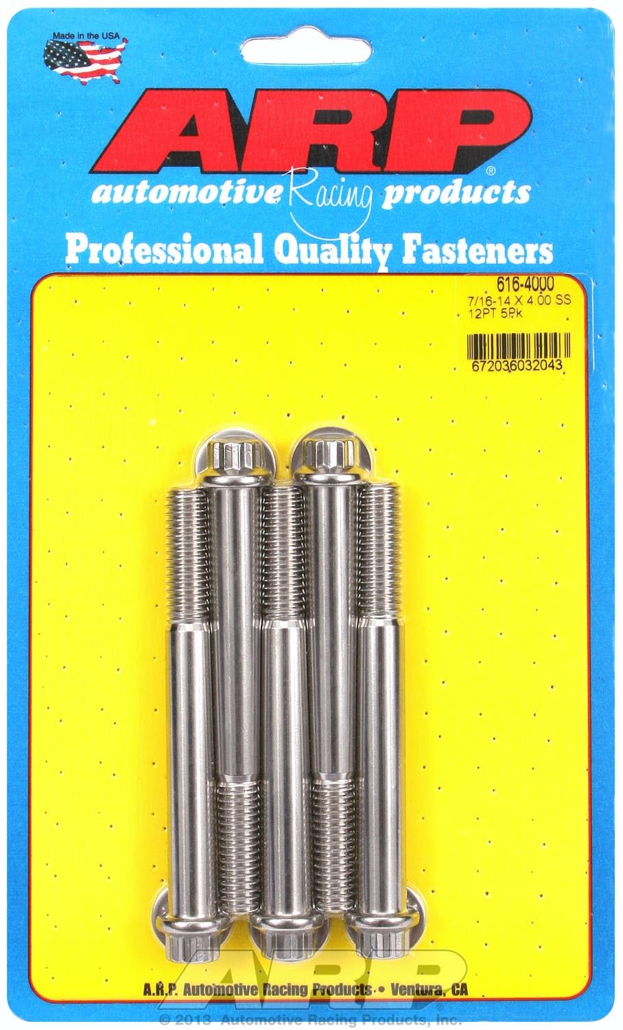 Bolt, ARP (616-4000) Stainless Steel