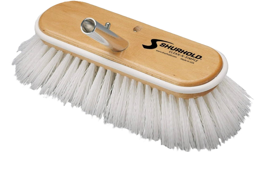 10" Shurhold Polypropylene Stiff Bristle Deck Brush