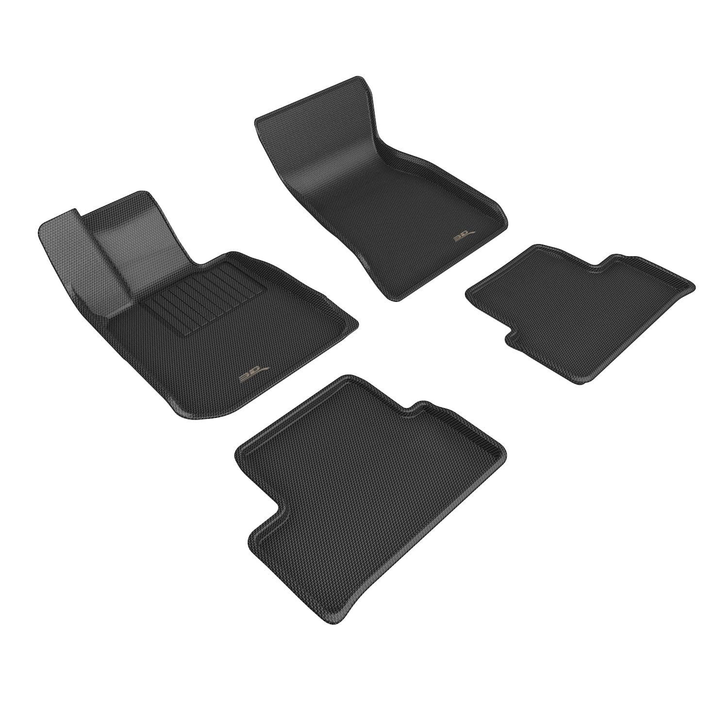Kagu 3D MAXpider Custom Fit Floor Mat (Black) Compatible with BMW i4 (G26) 2022-2026 - Full Set