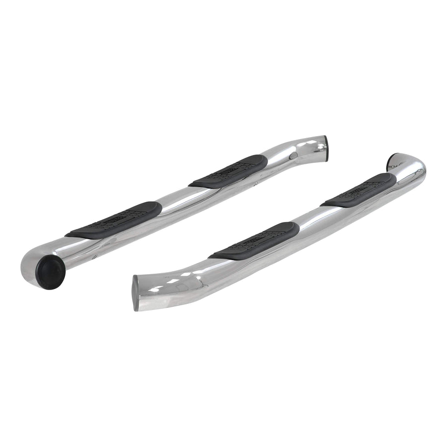 3-Inch Round ARIES Polished Stainless Steel Nerf Bars, No-Drill, Fits Select Ford F-150