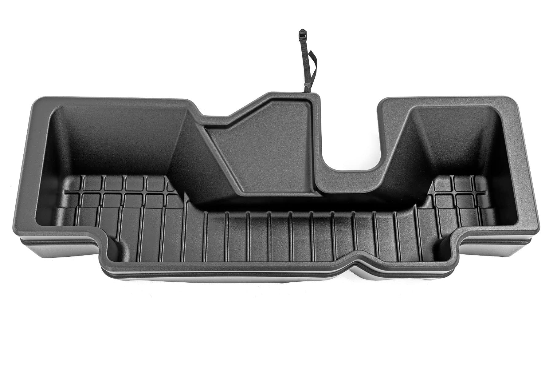 Rough Country Under Seat Storage for Crew Cab Ram 1500 (2019-2026) - Heavy-Duty Thermoplastic, Anti-Skid, Custom-Fit Rear Seat Organizer Tray