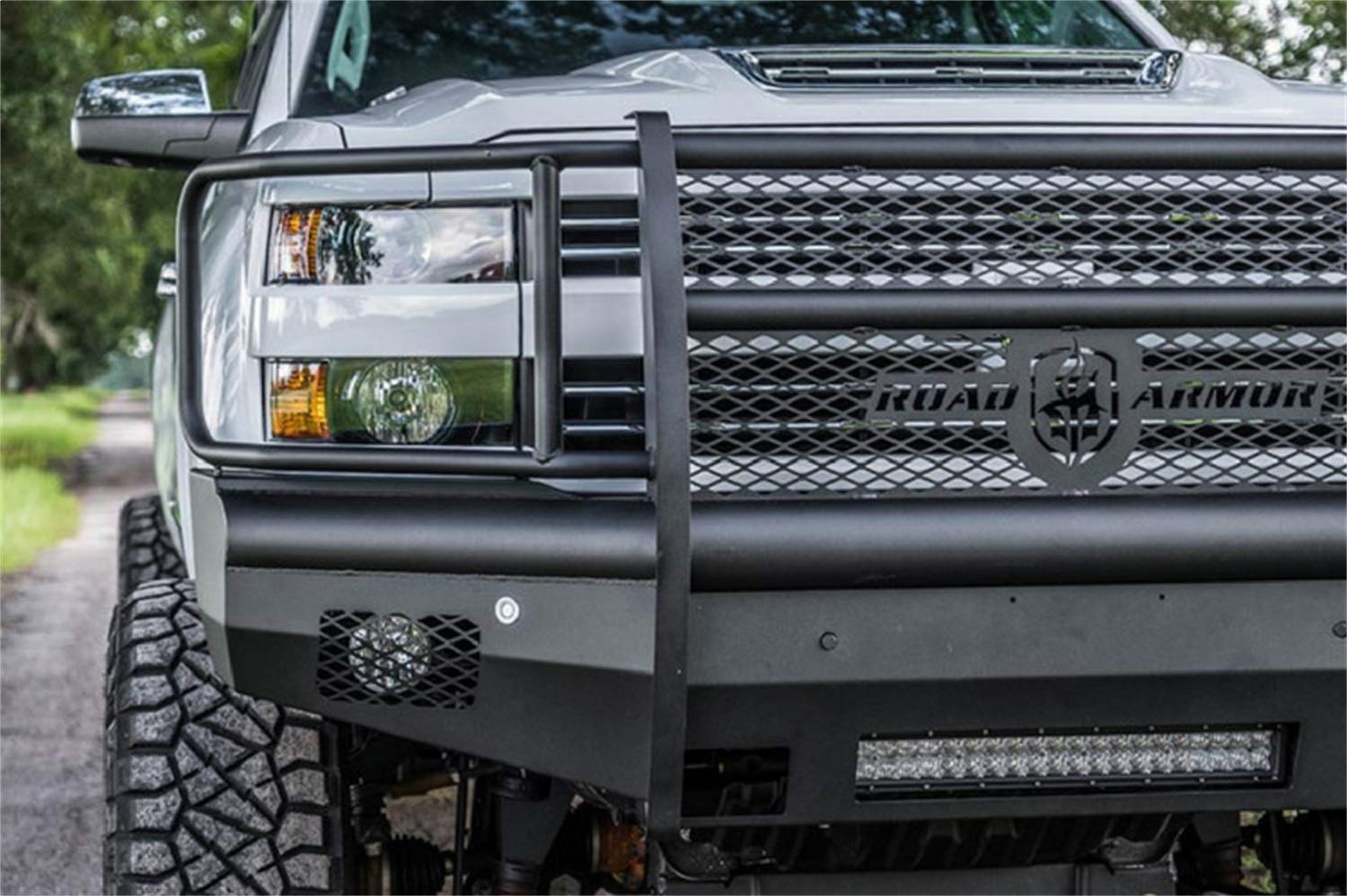 2015+ Chevy Hd Road Armor Vaquero Series Bumper With Full Guard, Non-winch Insert