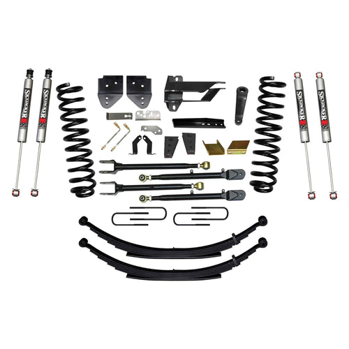Suspension Lift Kit w/Shock Skyjacker F17852KS-M 8.5 in. Lift Incl. Front Coil Springs Rear Leaf Springs Adjustable 4-Links M9500 Monotube Shocks